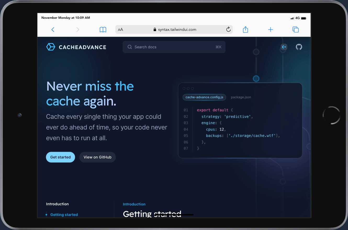 Sample Ipad Screenshot