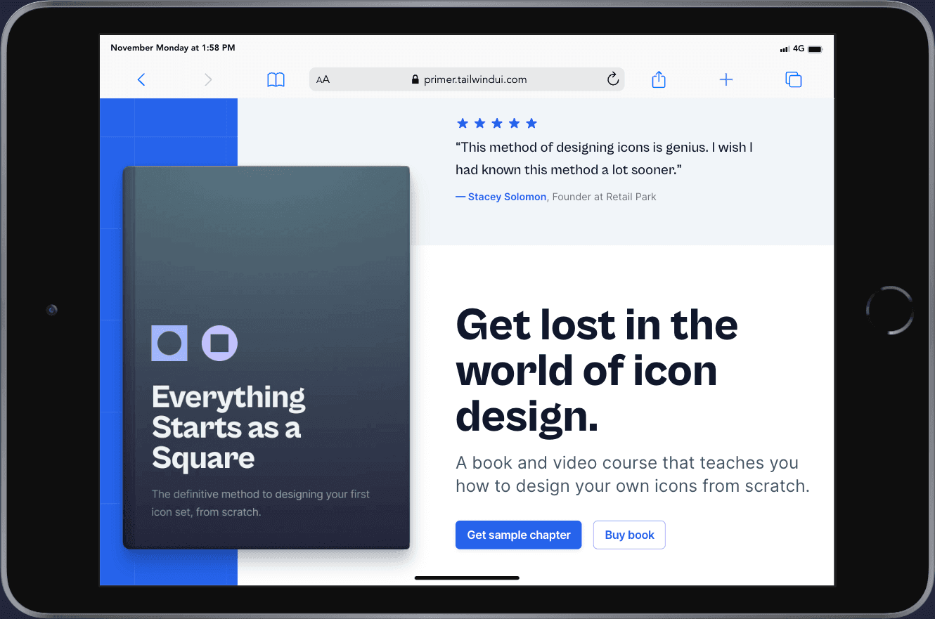 Sample Ipad Screenshot