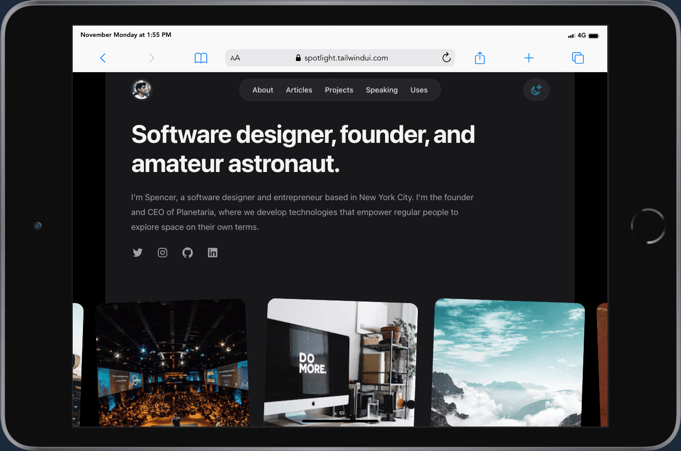 Sample Ipad Screenshot